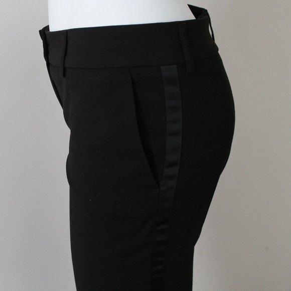 Yves Saint Laurent YSL Tuxedo Ankle Pant Black Size 34 - Picture 2 of 5